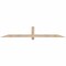 Ekena Millwork Eugene Smooth Timber Gable Bracket, Douglas Fir, 84"W x 14"H x 3 1/2"D x 3 1/2"F, 4/12 Pitch GBW084X14X0404EUG00SDF - alternate 1
